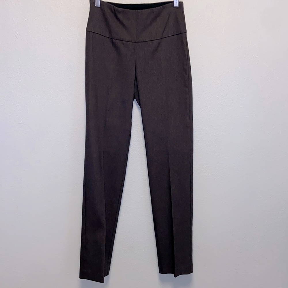 Up! Size 6 Brown Stretch Leggings with Wide Waistband Comfort Fit 3046